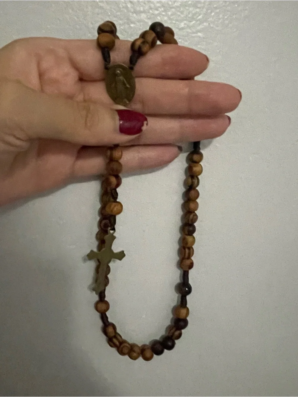 Handmade Wooden Our Lady Of Mt. Carmel Rosary| Catholic prayer beads|